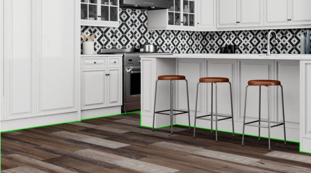 NuCore Vinyl Plank Flooring in a Kitchen