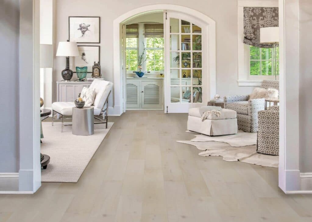 Pergo Hardwood Flooring in a Bedroom