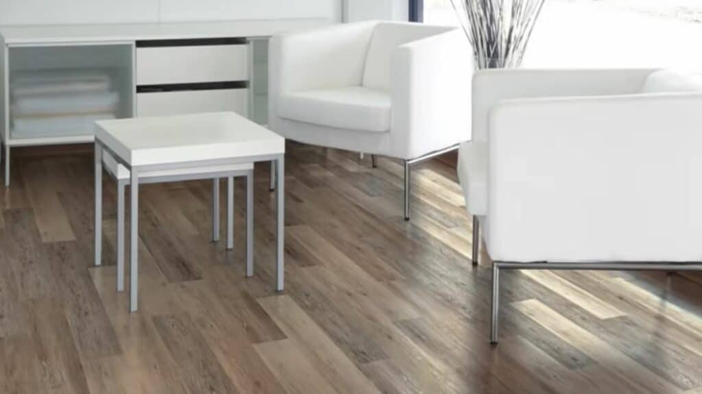 Vinyl Flooring in a Living Room