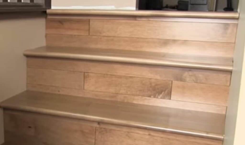 Vinyl Plank on stairs