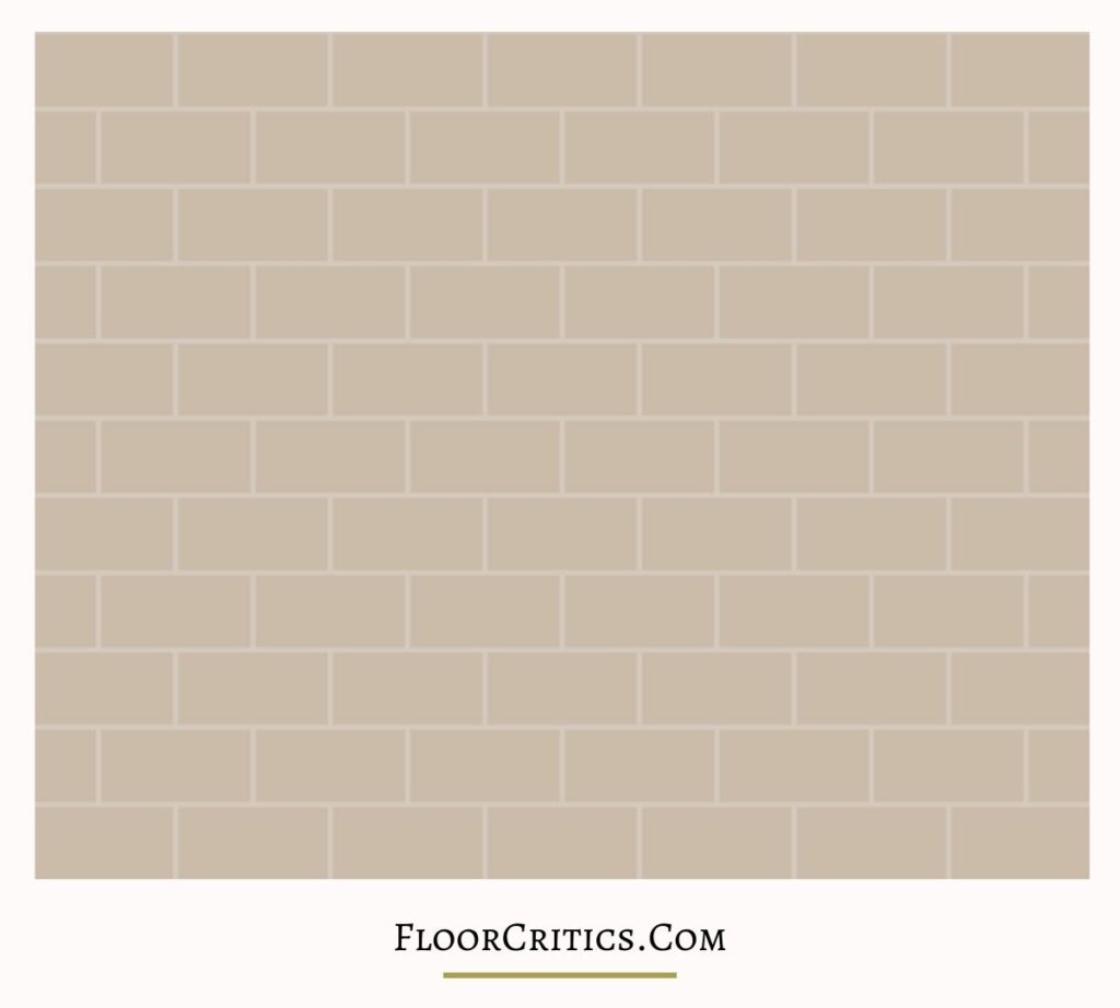 Running bond or tiles brick pattern