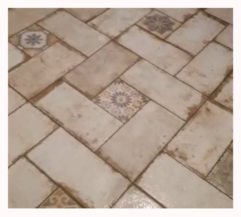 Windmill floor tile pattern