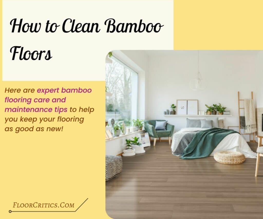 how to clean bamboo floors